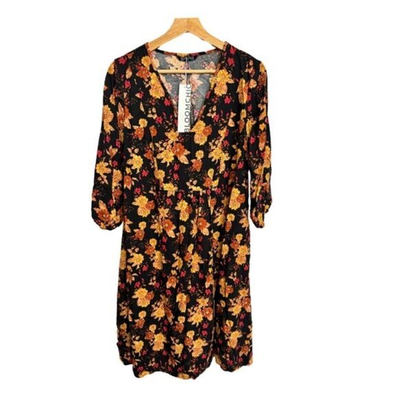 Bloomchic Floral Long Sleeve Dress - Picture 2 of 7